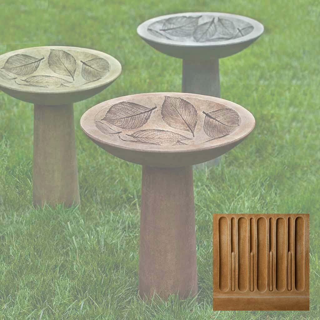 Hydrangea Leaf Birdbath