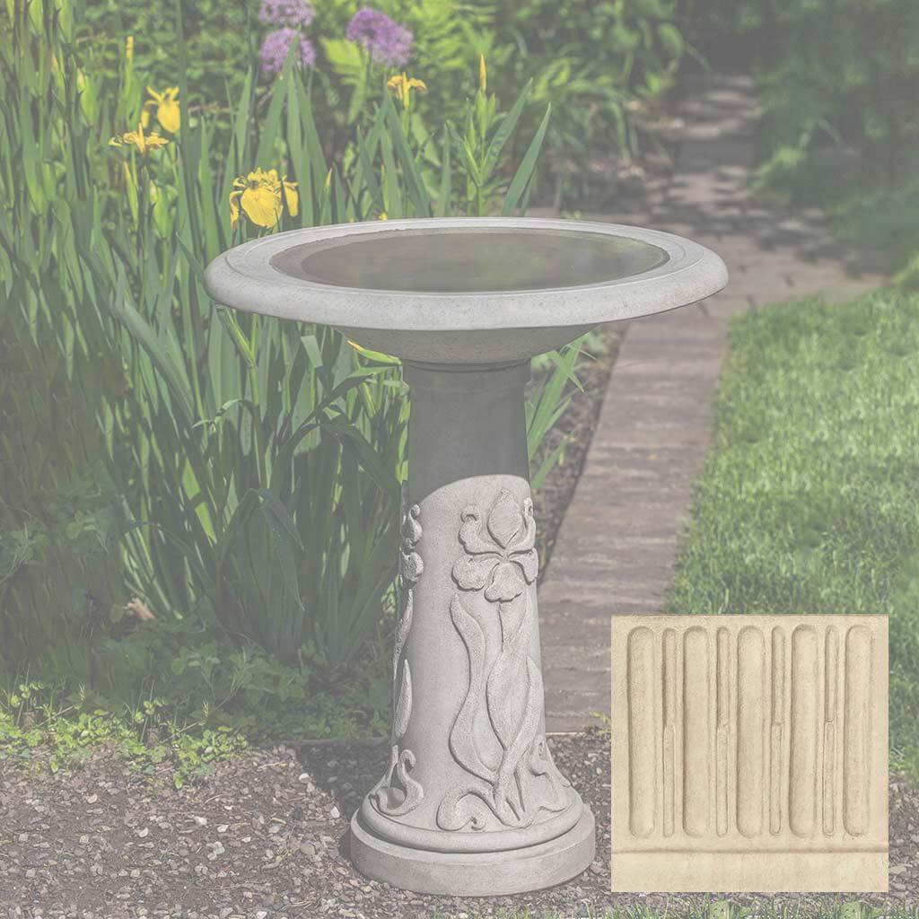 Iris Birdbath
