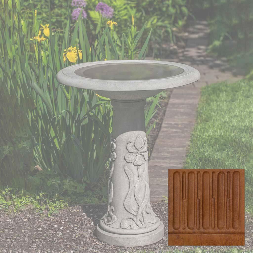 Iris Birdbath