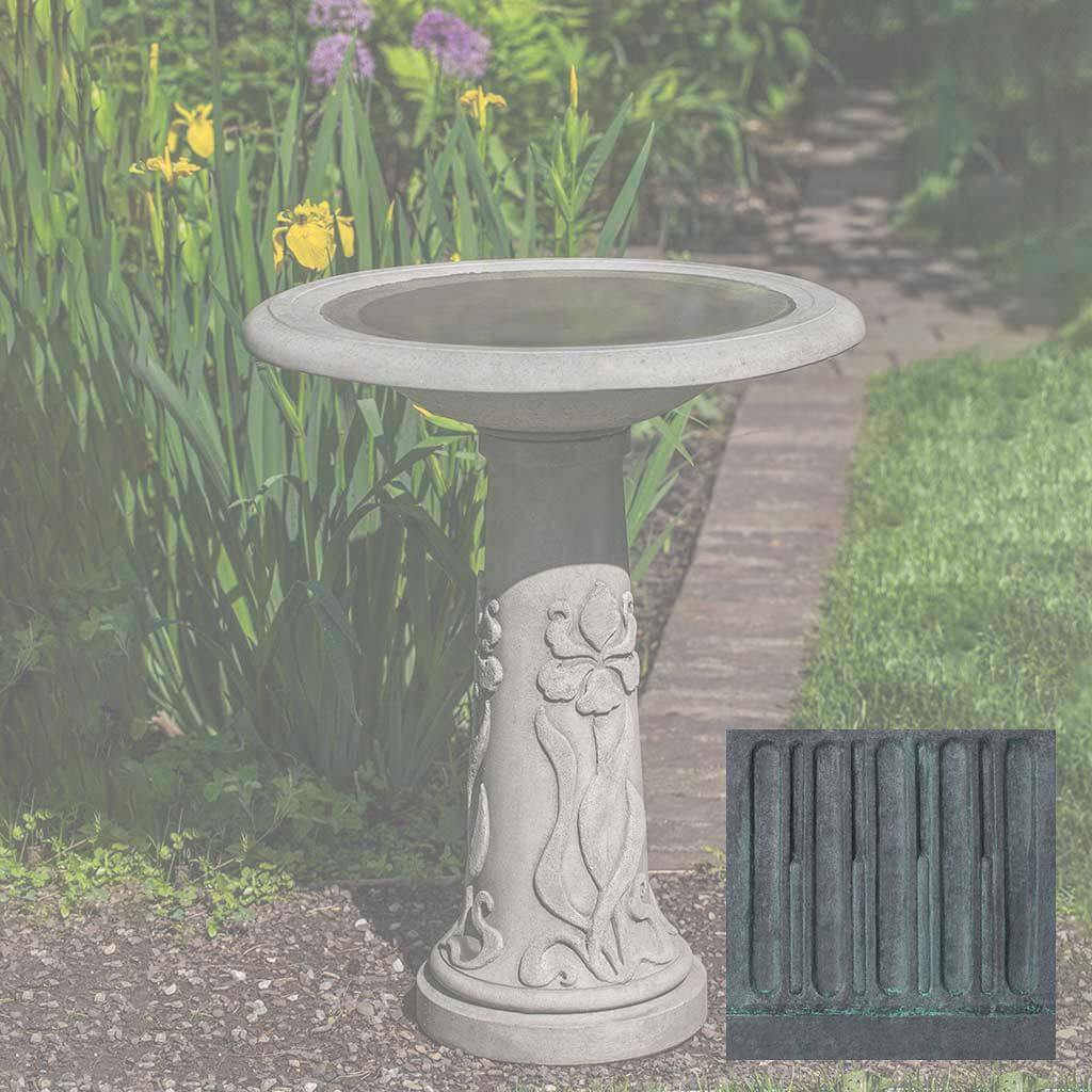 Iris Birdbath