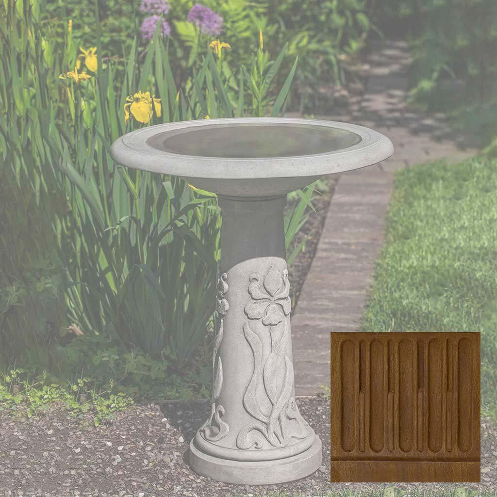 Iris Birdbath