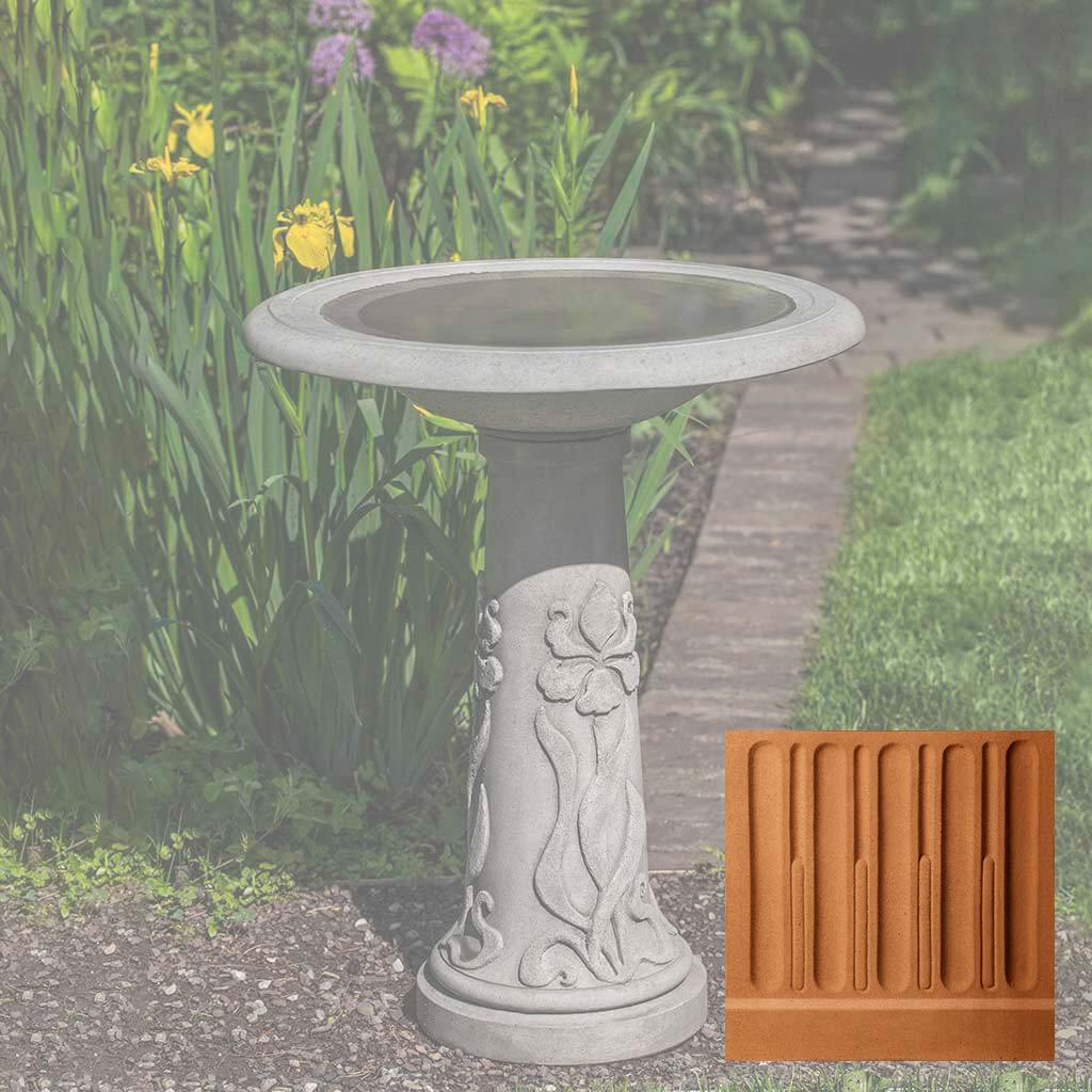 Iris Birdbath