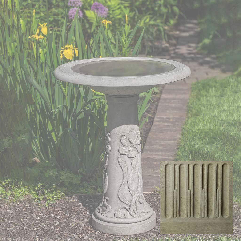 Iris Birdbath