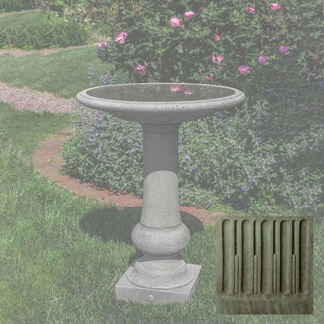 Williamsburg Boxwood Garden Birdbath
