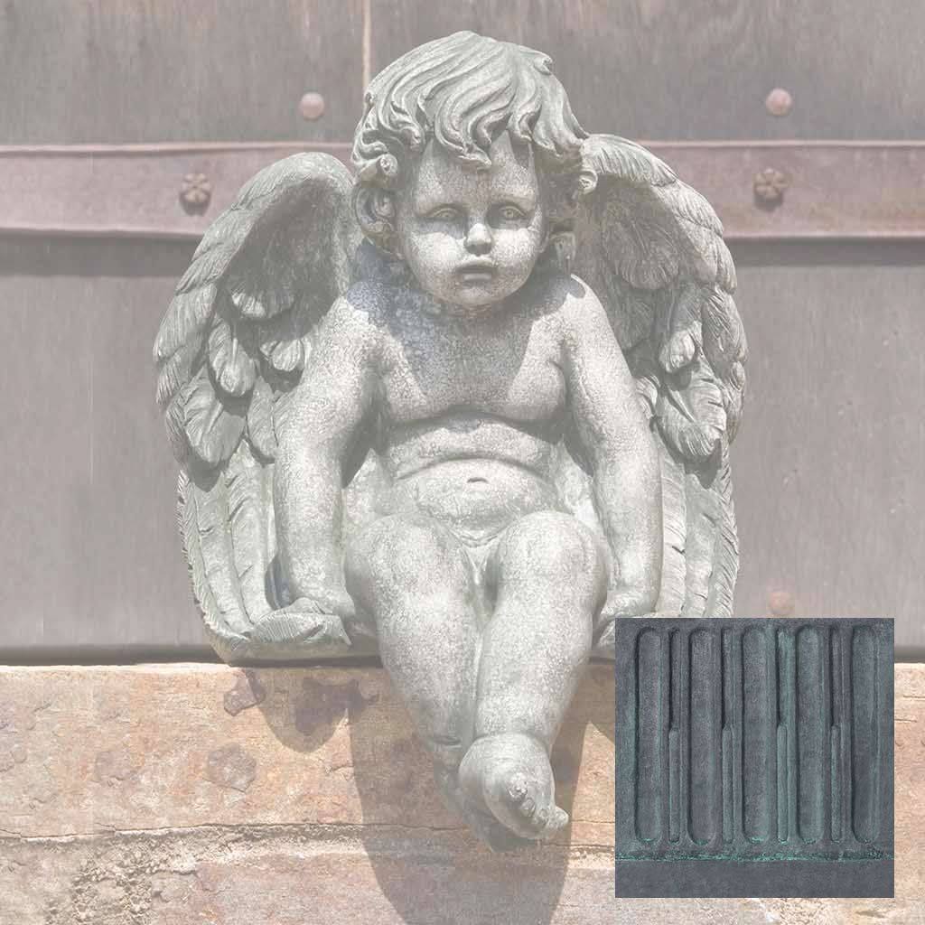 Campania International Sitting Cherub Statue - Thumbnail 3