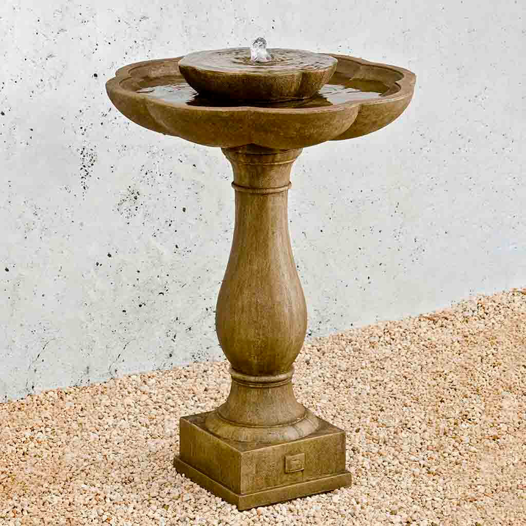 Campania International Flores Pedestal Fountain - Thumbnail 3