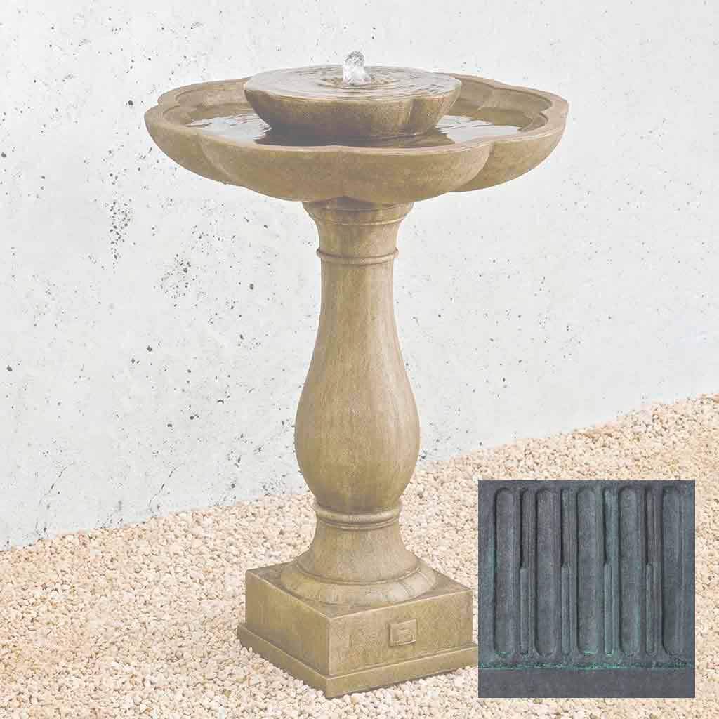 Campania International Flores Pedestal Fountain - Thumbnail 2