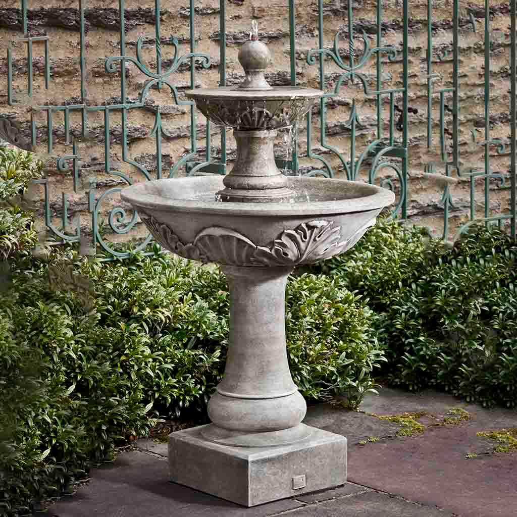 Campania International Acanthus Two Tiered Fountain - Thumbnail 5