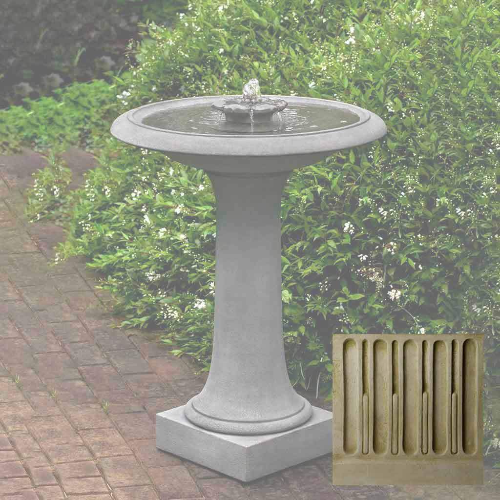 Camellia Birdbath Fountain