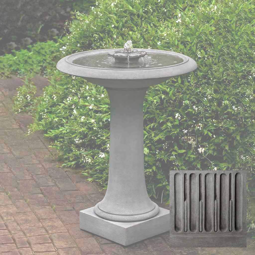Camellia Birdbath Fountain