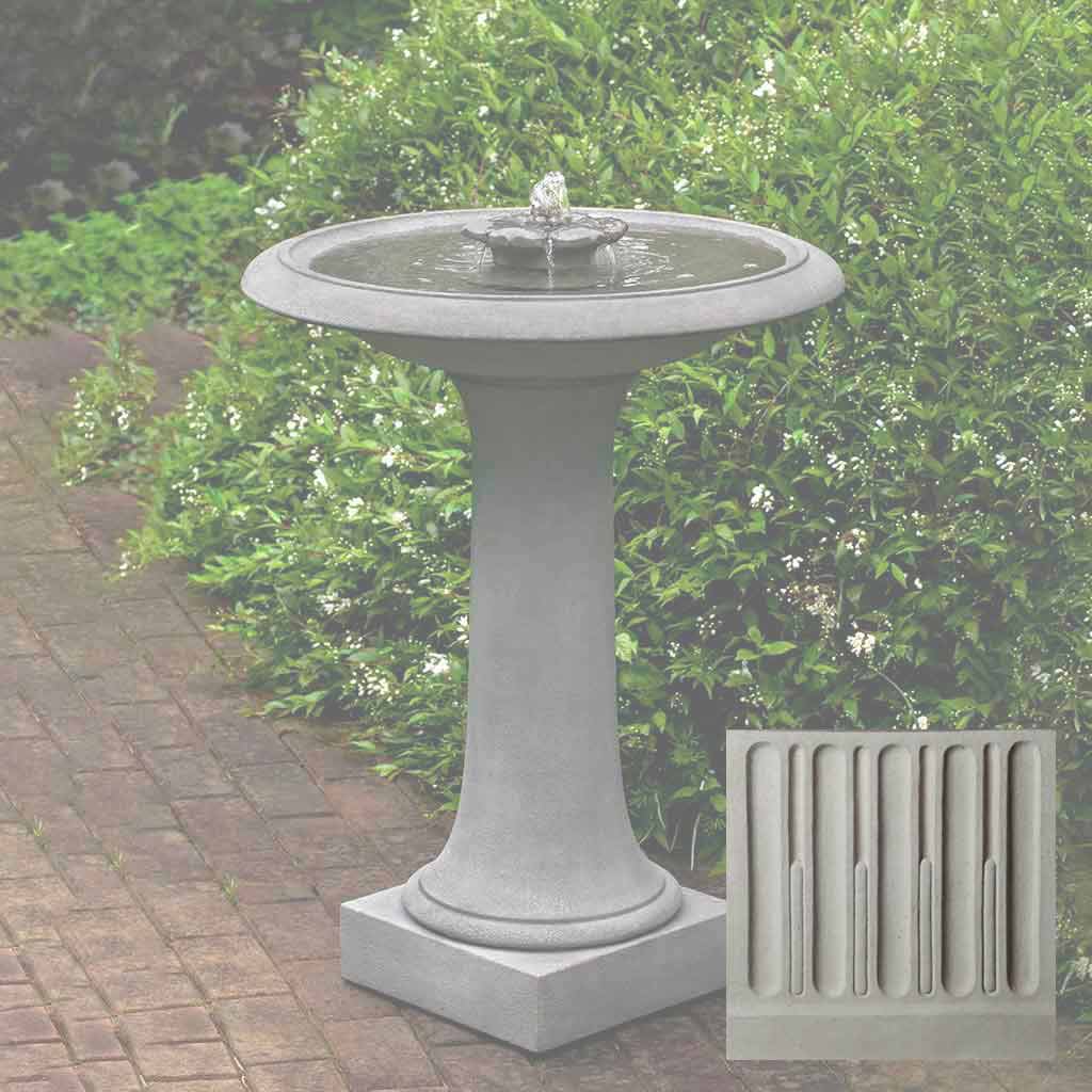 Camellia Birdbath Fountain