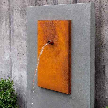 MC-1 Fountain - Corten Steel Face