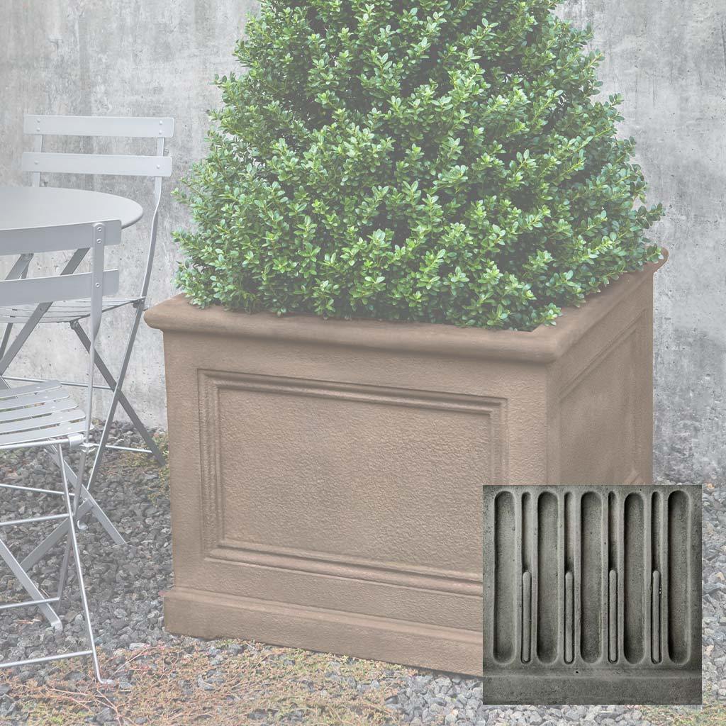 Campania LeNotre Square Planter 3630 | Garden-Fountains