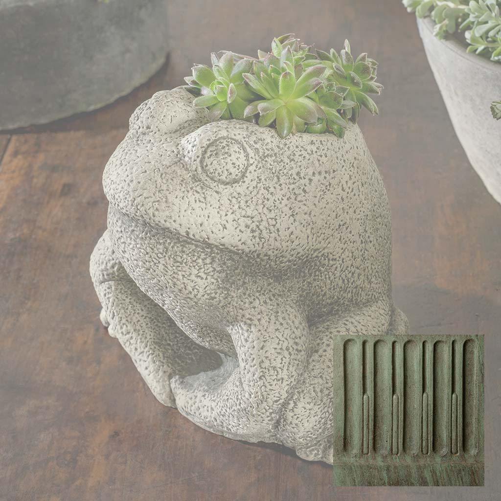 Stone Frog Planter