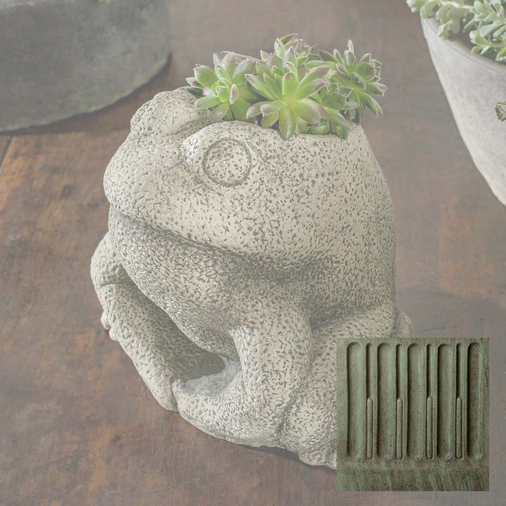 Stone Frog Planter