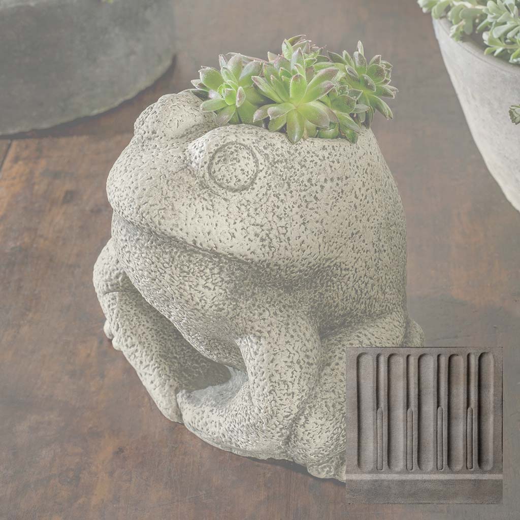 Stone Frog Planter