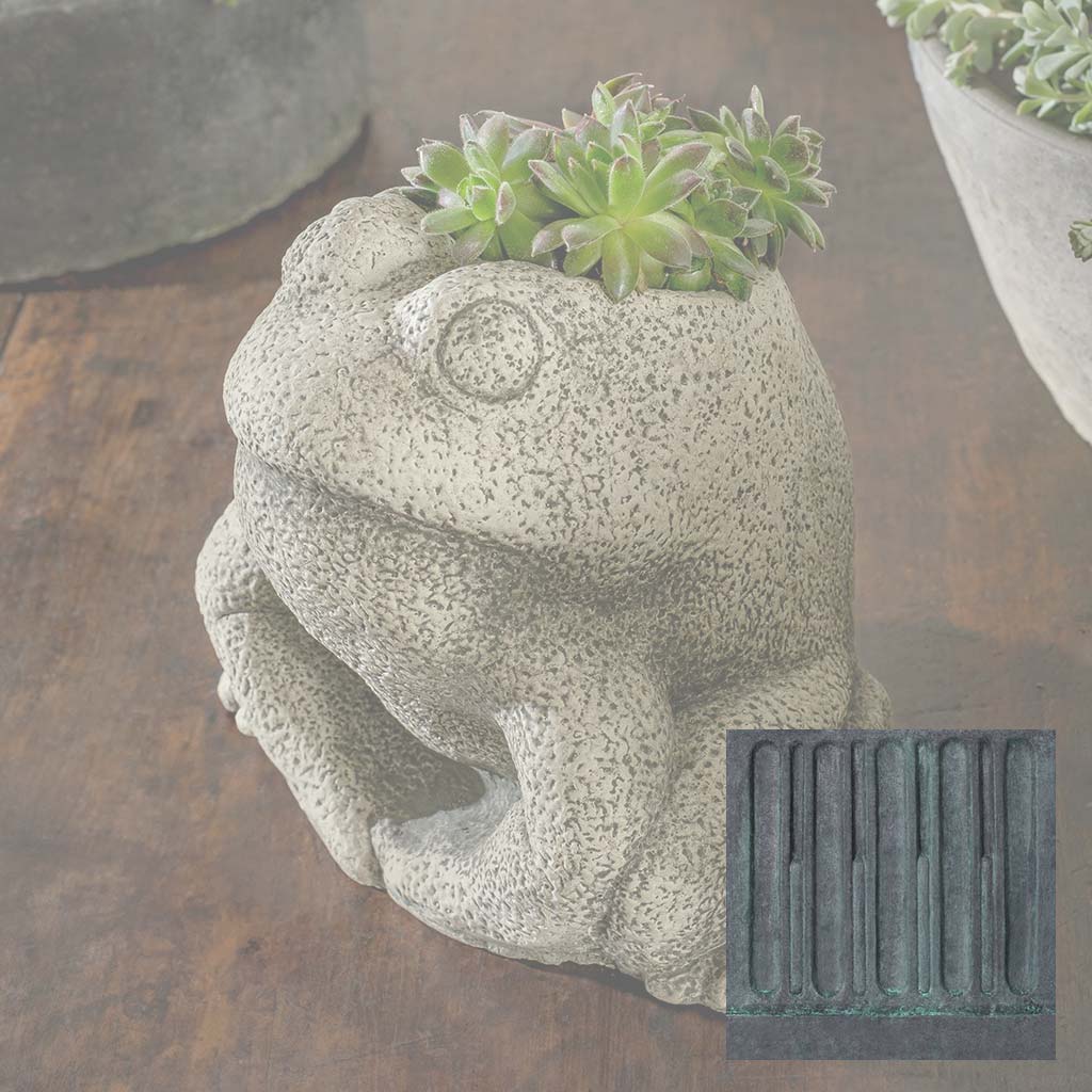 Stone Frog Planter