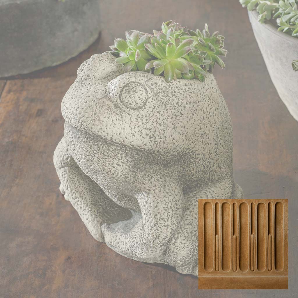 Stone Frog Planter