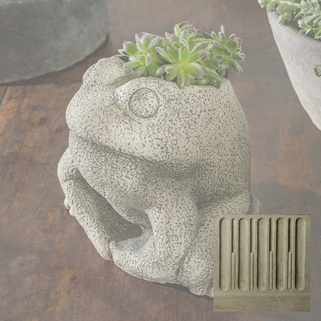 Stone Frog Planter
