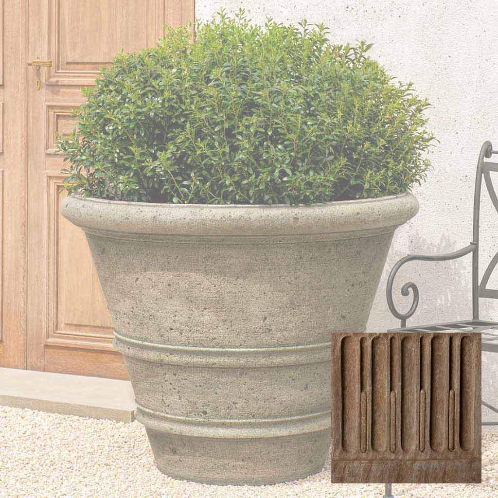 Textured Rolled Rim Planter, Large