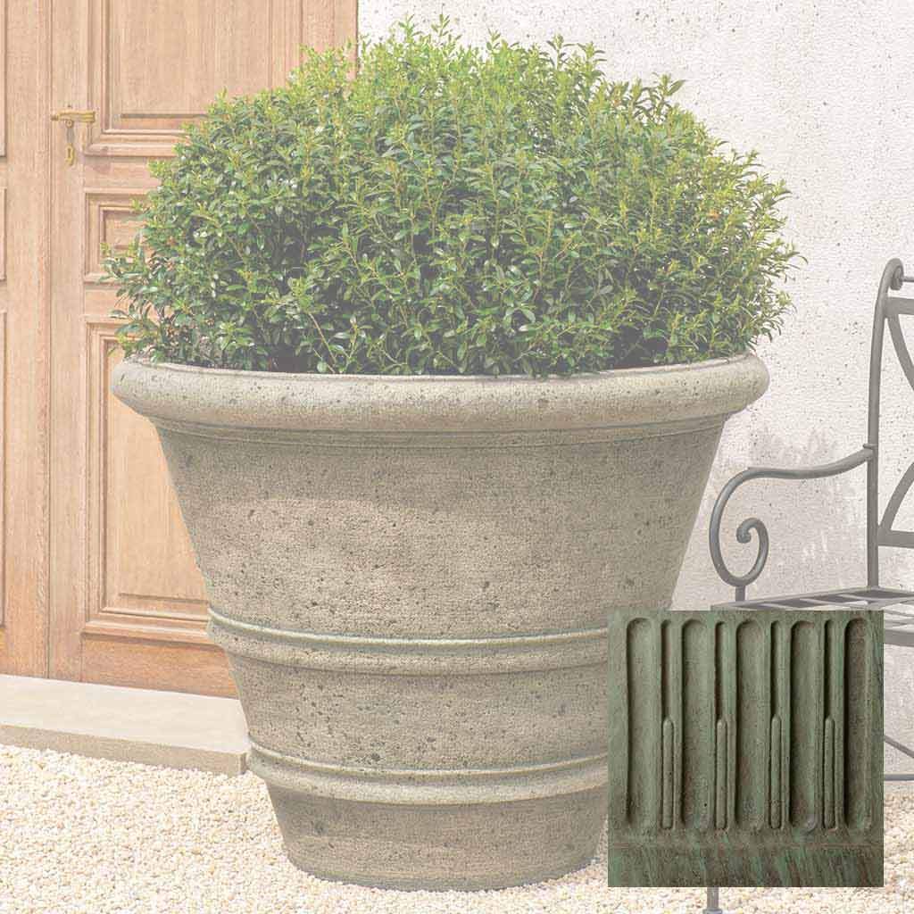 Textured Rolled Rim Planter, Large
