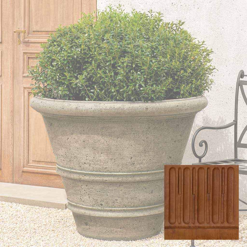 Textured Rolled Rim Planter, Large