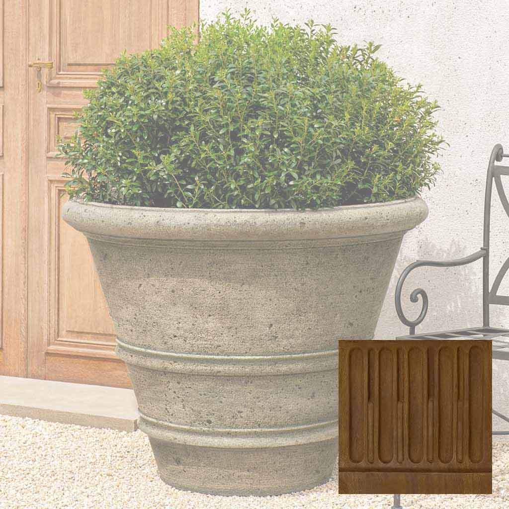 Textured Rolled Rim Planter, Large