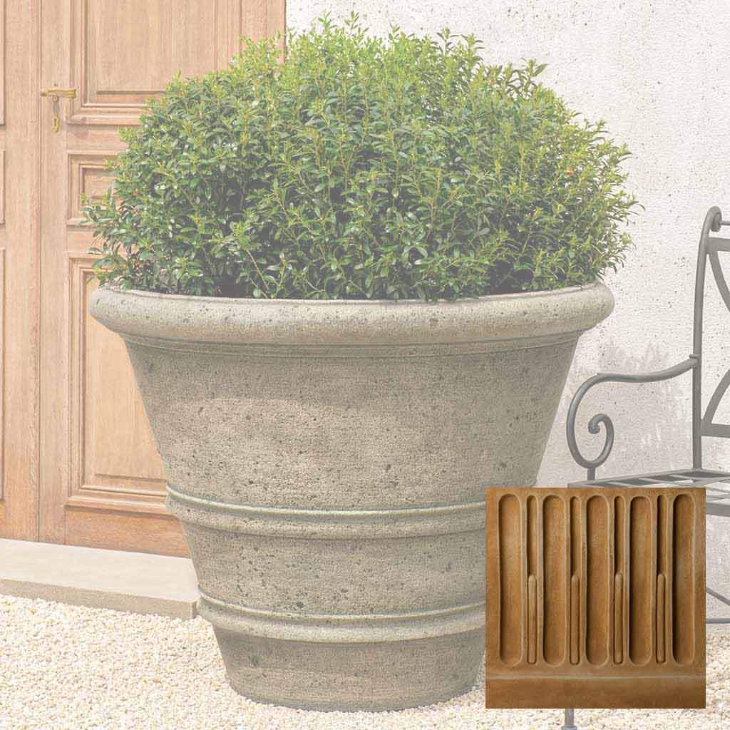 Textured Rolled Rim Planter, Large