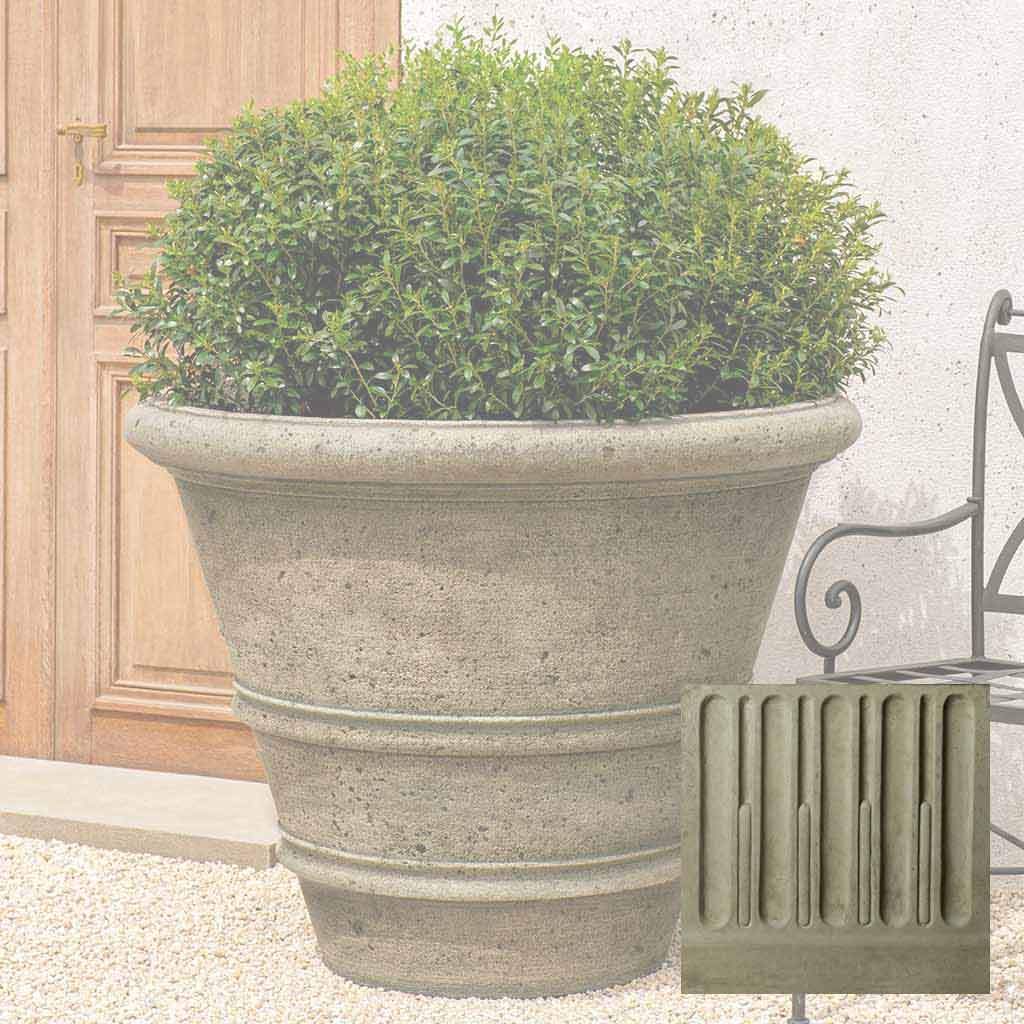 Textured Rolled Rim Planter, Large