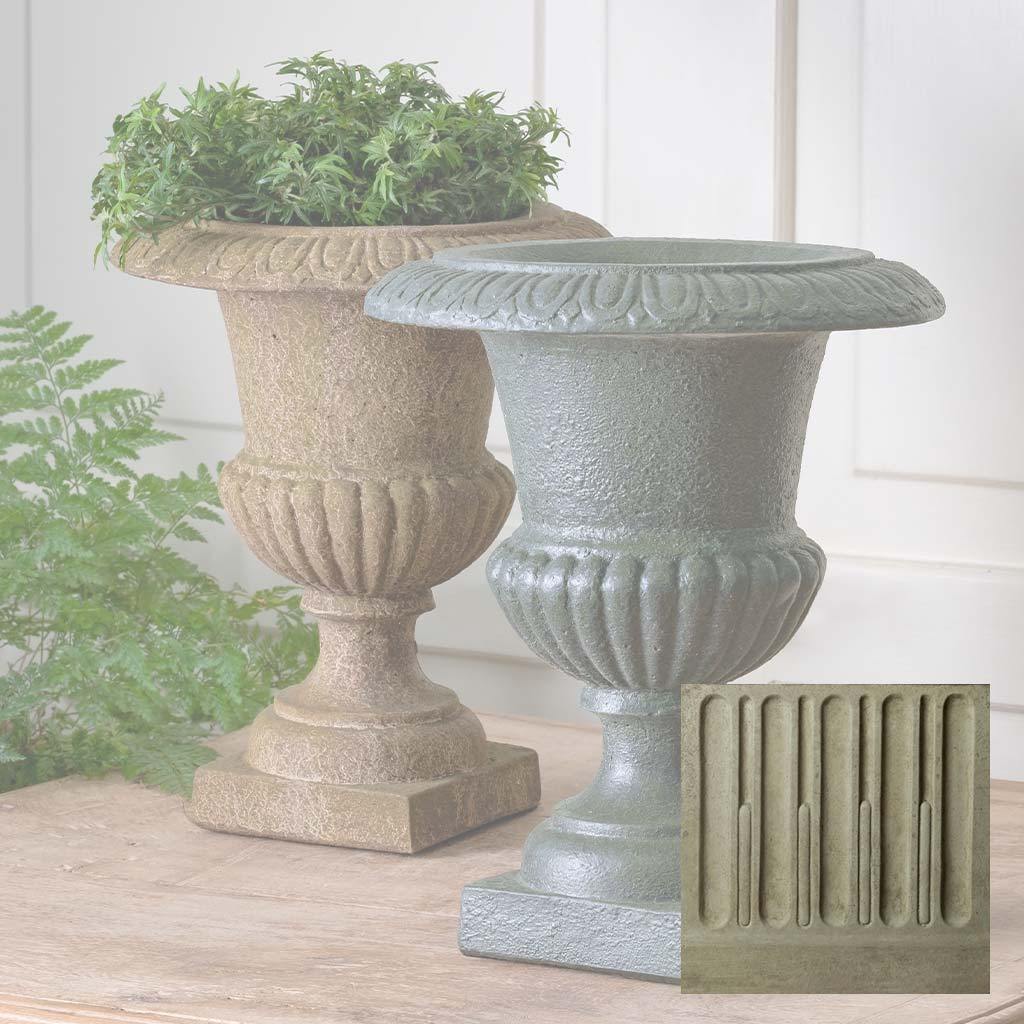 plastic urn planter Campania International | Sheffield Small Urn Verde
