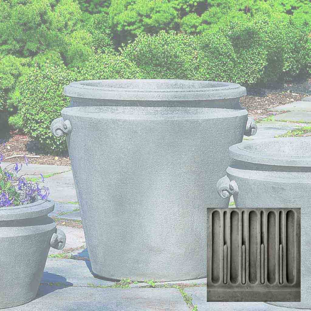 【Hortensja】 大型花瓶 ポーランド製 Campania International Scroll Handle Large Planter | Garden-Fountains