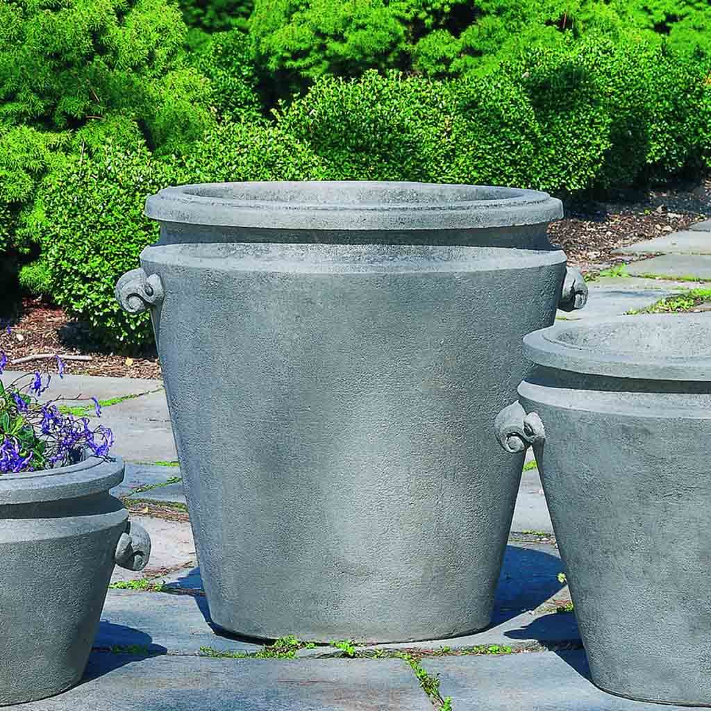 extra large planter pot Campania International Scroll Handle Large Planter