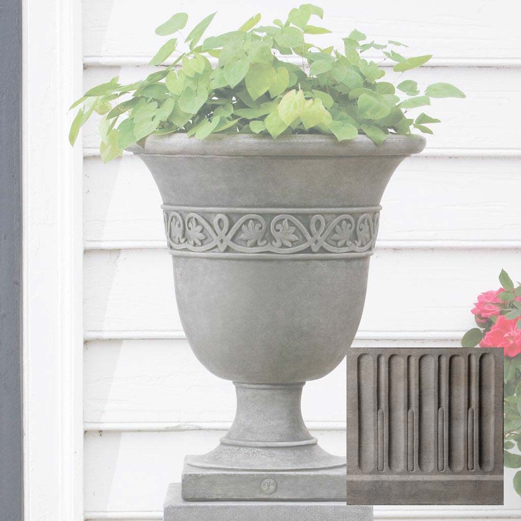 Williamsburg Strapwork Leaf Urn