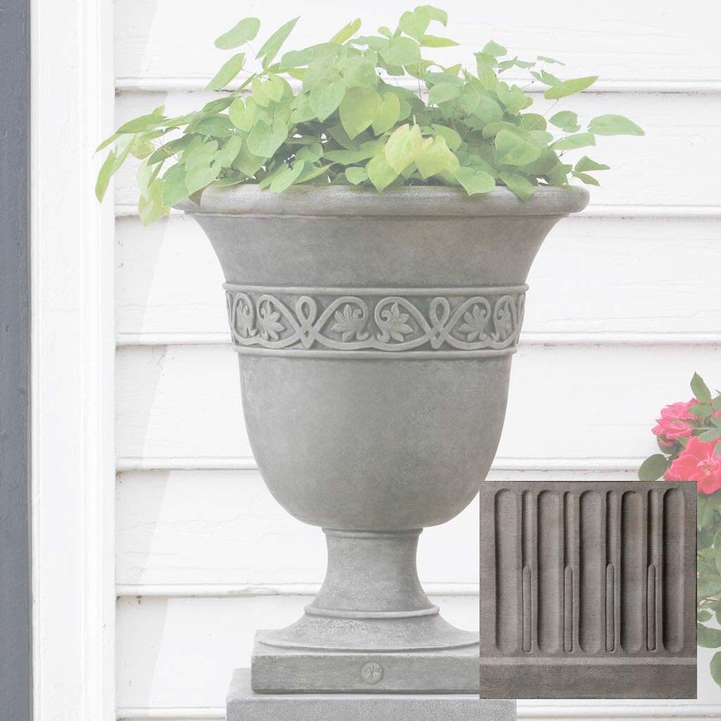 Williamsburg Strapwork Leaf Urn