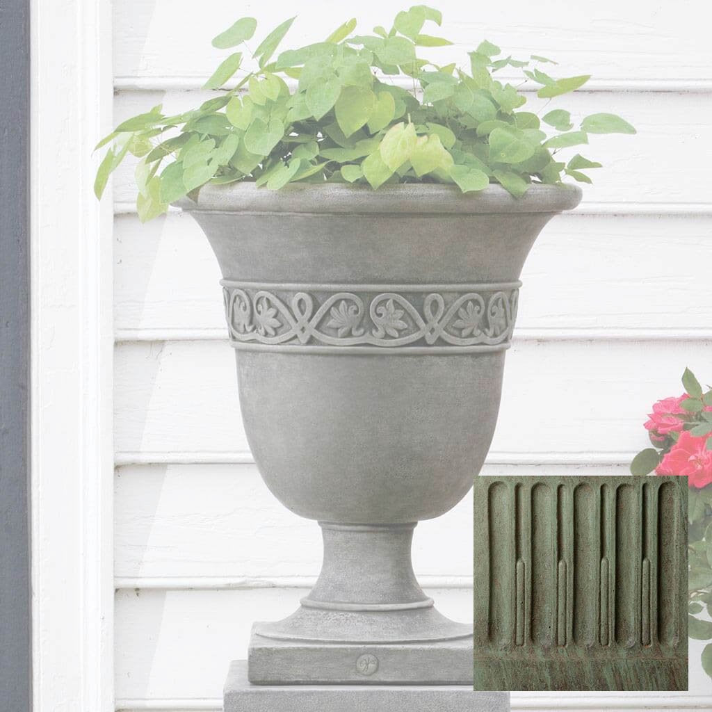 Williamsburg Strapwork Leaf Urn