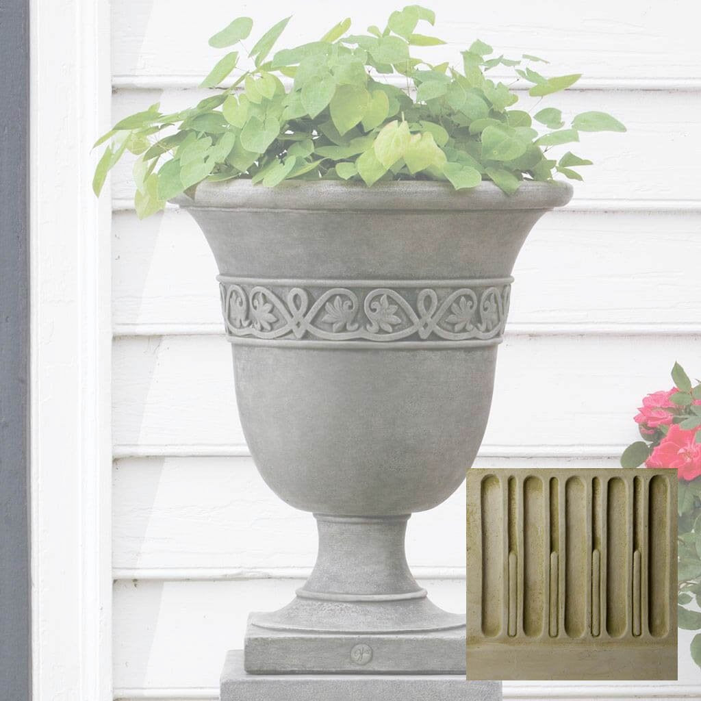 Williamsburg Strapwork Leaf Urn