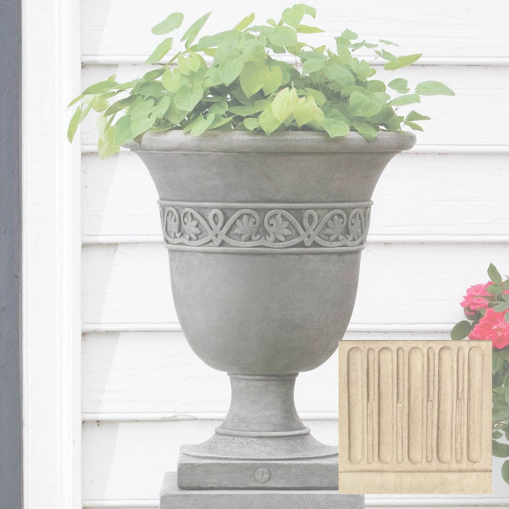 Williamsburg Strapwork Leaf Urn