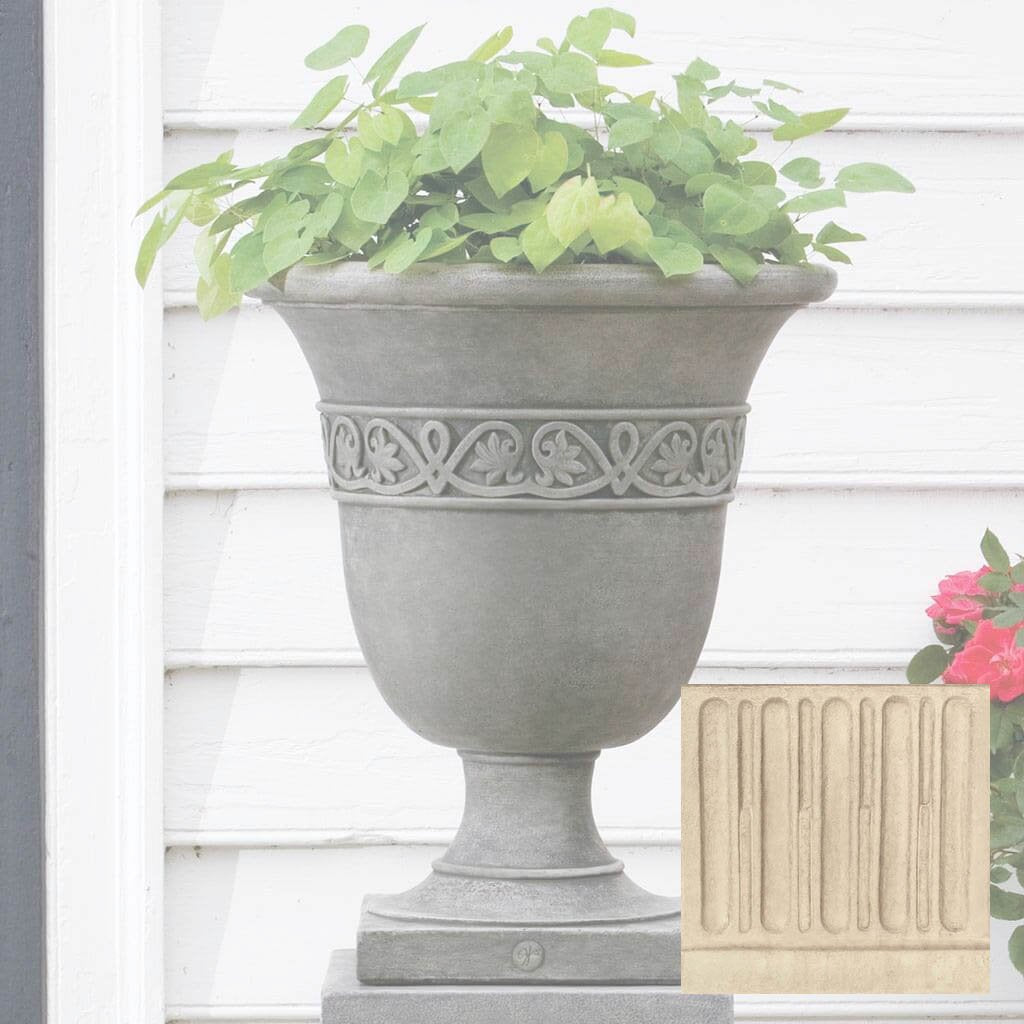 Williamsburg Strapwork Leaf Urn