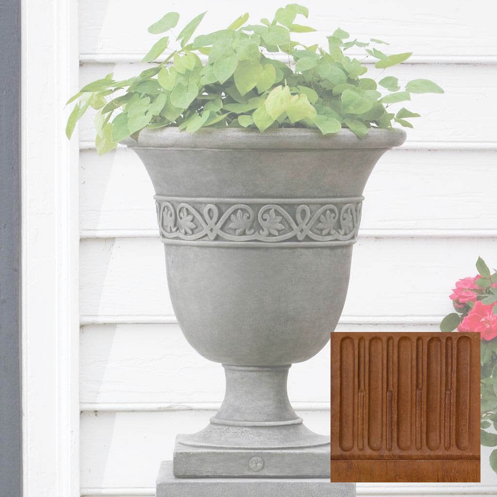 Williamsburg Strapwork Leaf Urn