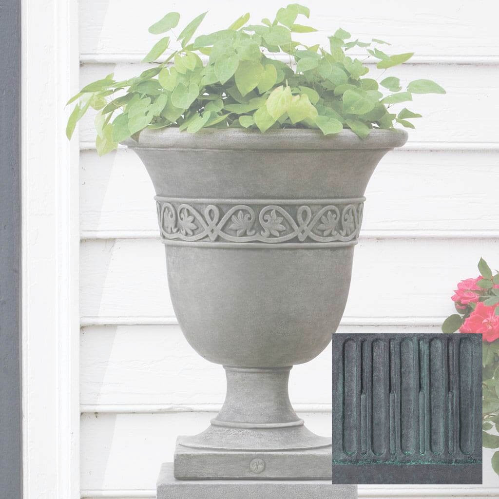 Williamsburg Strapwork Leaf Urn