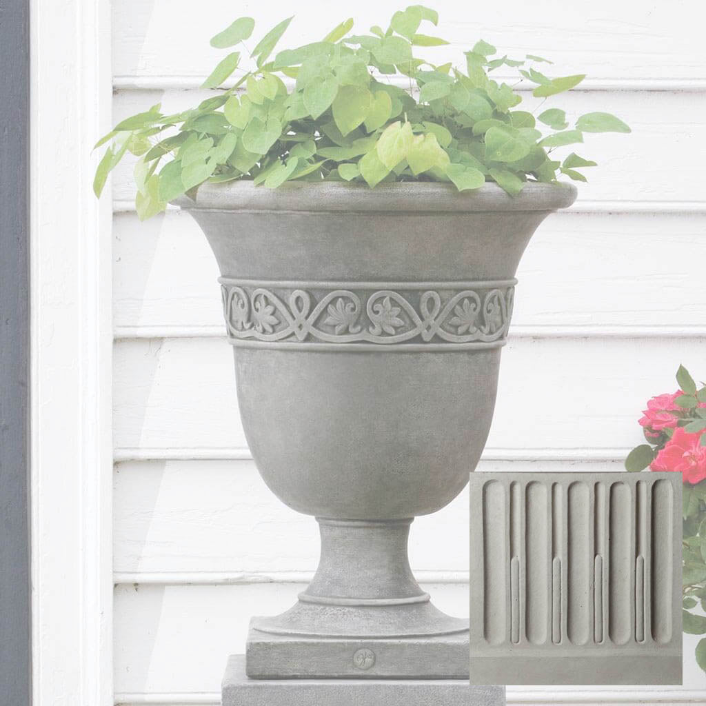Williamsburg Strapwork Leaf Urn