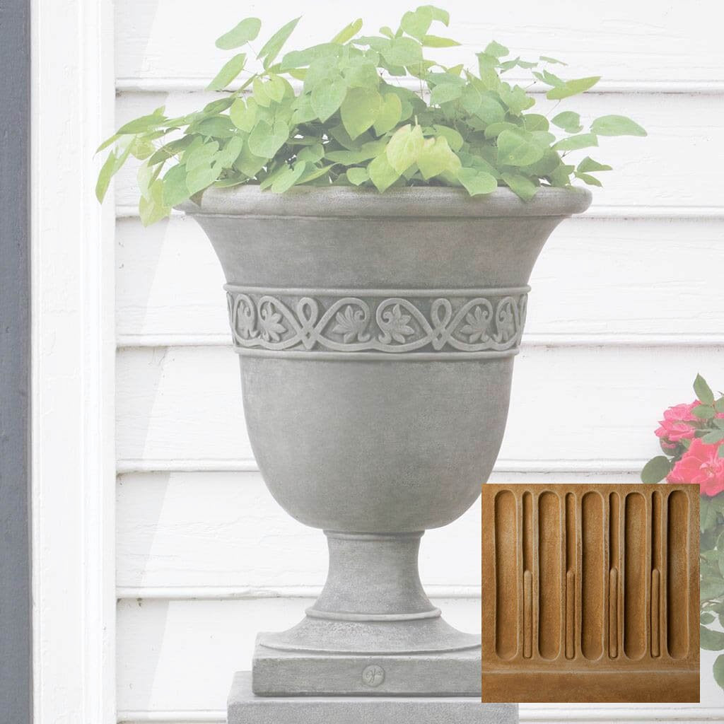Williamsburg Strapwork Leaf Urn