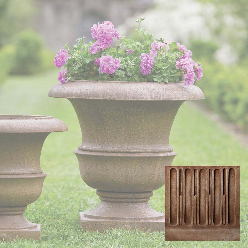 Williamsburg Wren Large Planter by Campania International Brownstone