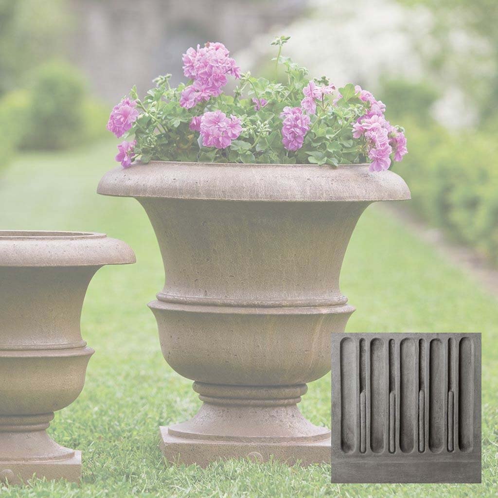 large green plant pots outdoor Williamsburg Wren Large Planter by Campania International Greystone