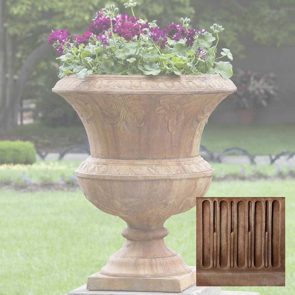 plant pots fancy Smithsonian Flight of Fancy Urn Planter Campania International, Brownstone (BR)