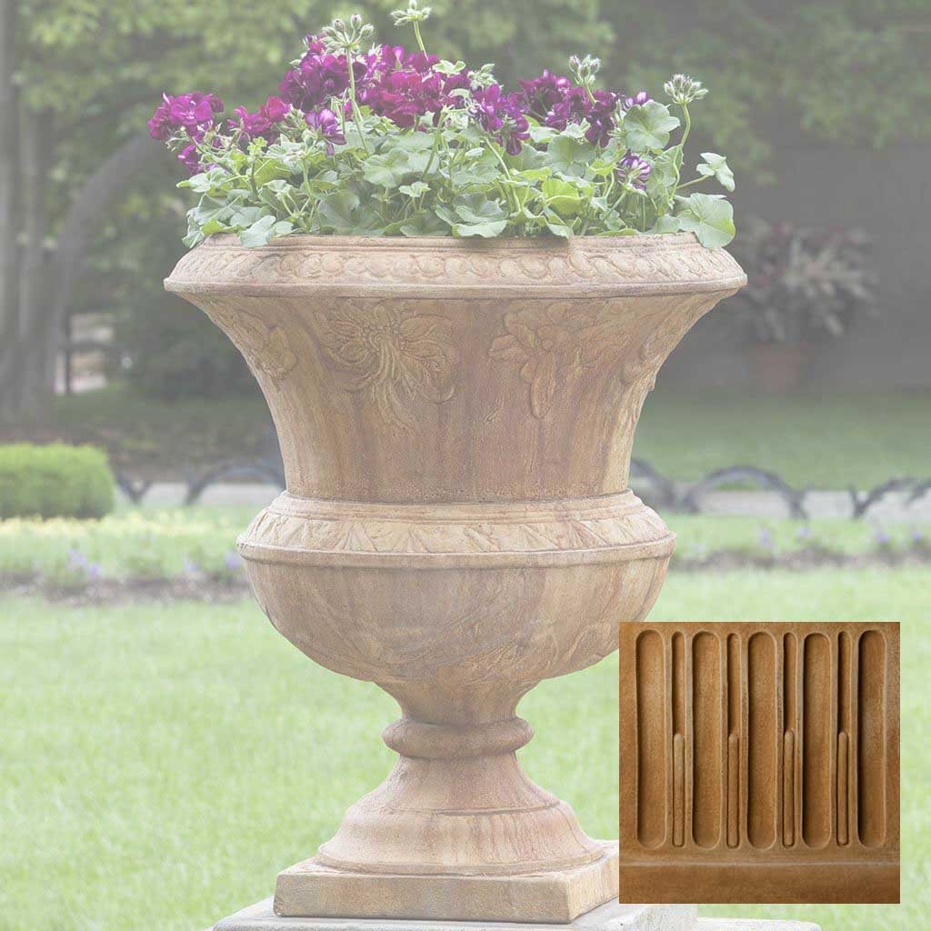 pedestal planter pots Smithsonian Flight of Fancy Urn Travertine