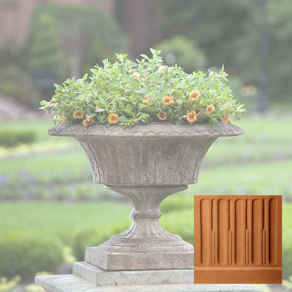 fluted planter pot Campania International | Smithsonian Fluted Valentine Urn Terra Cotta
