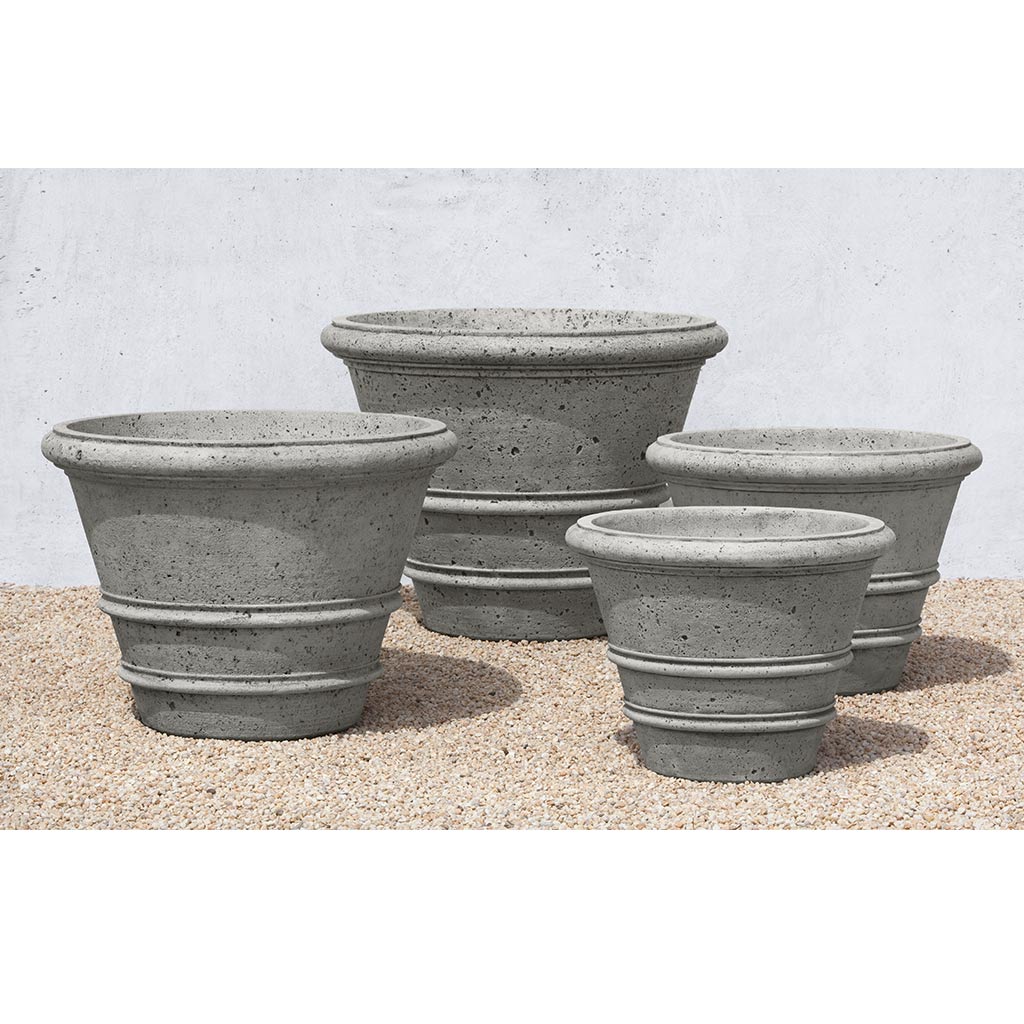 Textured Rolled Rim Planter, Large
