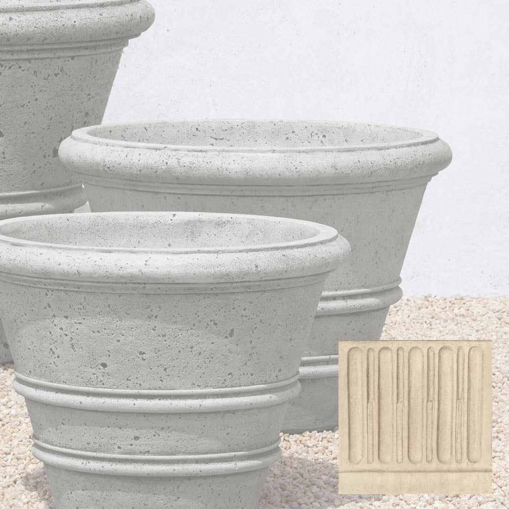 Textured Rolled Rim Planter, Large