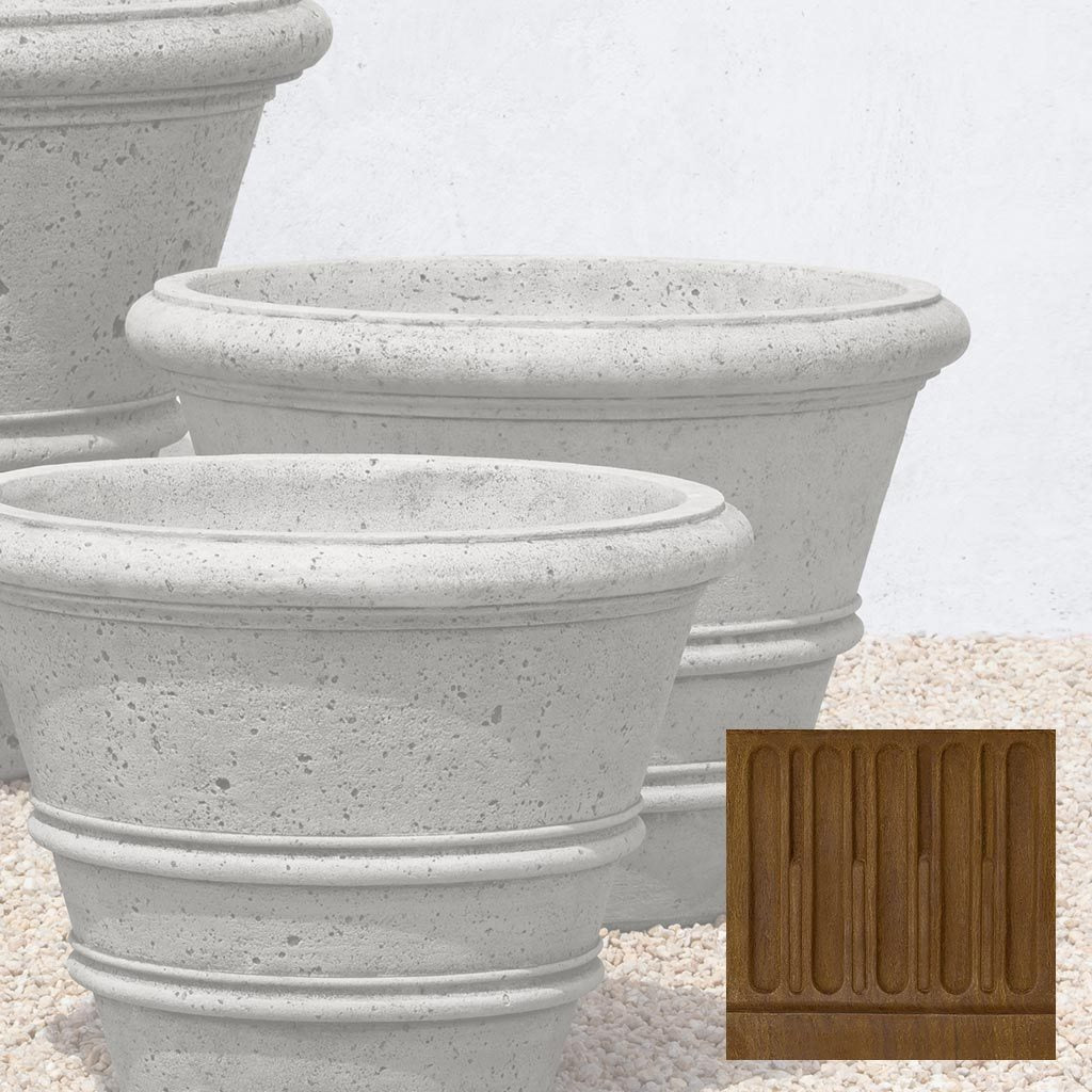 Textured Rolled Rim Planter, Large